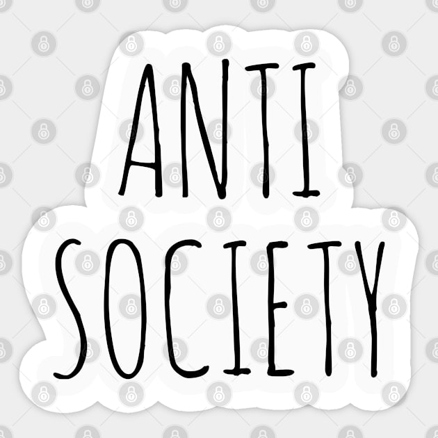 anti society Sticker by A-KARA